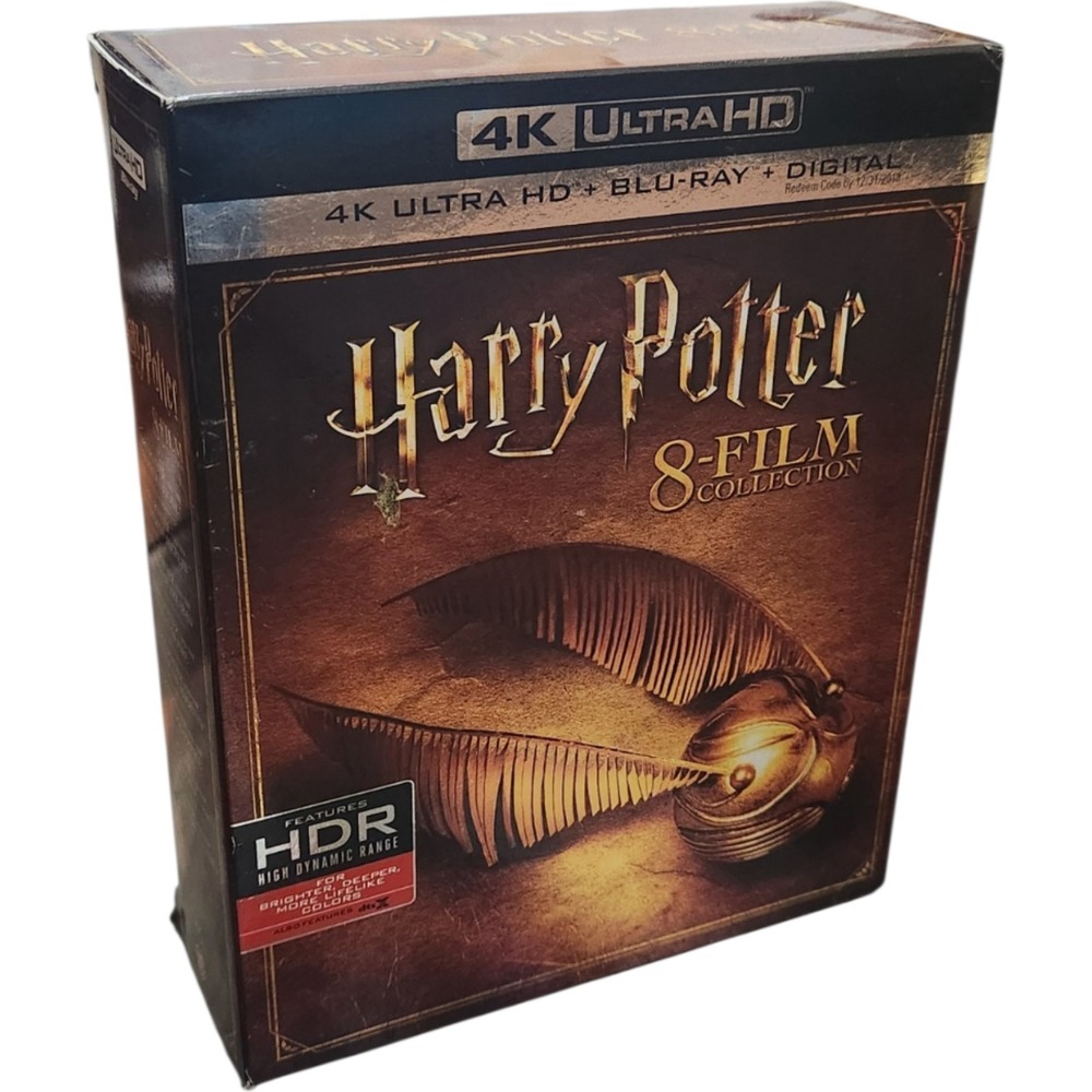 Harry Potter 8-Film Collection 4K Ultra HD Blu-ray Box Set HDR Movie Bundle
